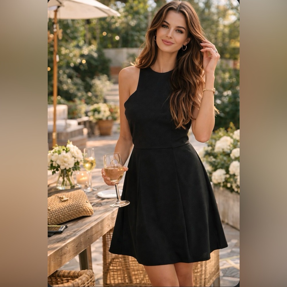 Everly‎ Textured Knit Fit & Flare LBD